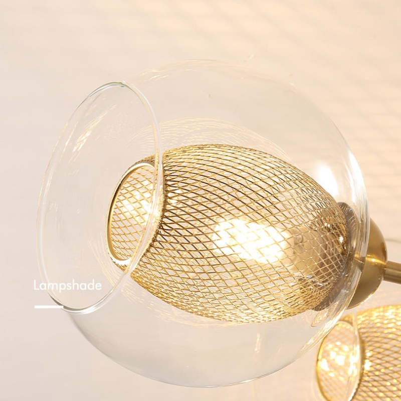 Valentina Industrial Glass Globe Chandelier LED, 6 Style