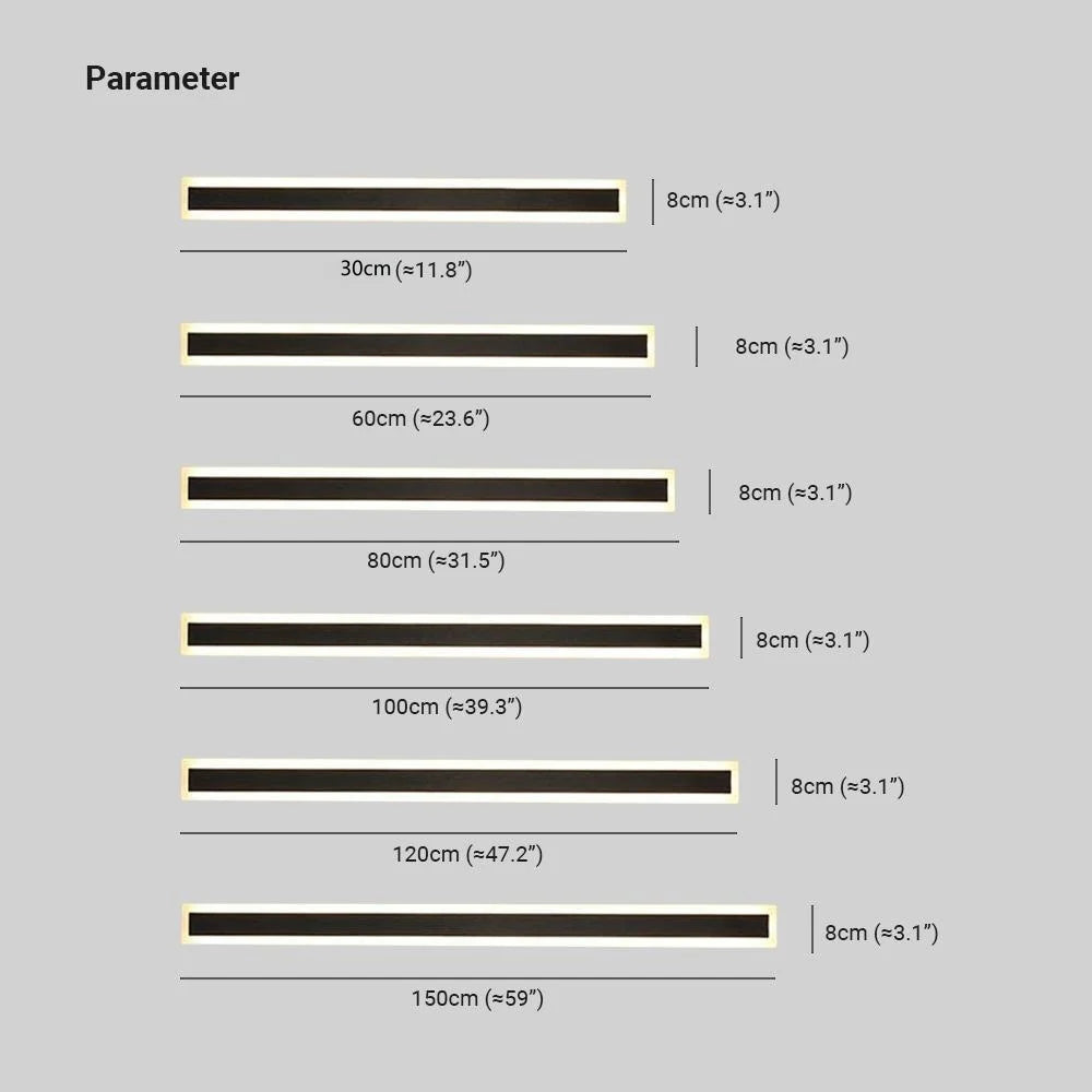 Ray Linear Metal LED Outdoor Wall Lamp, Black/White