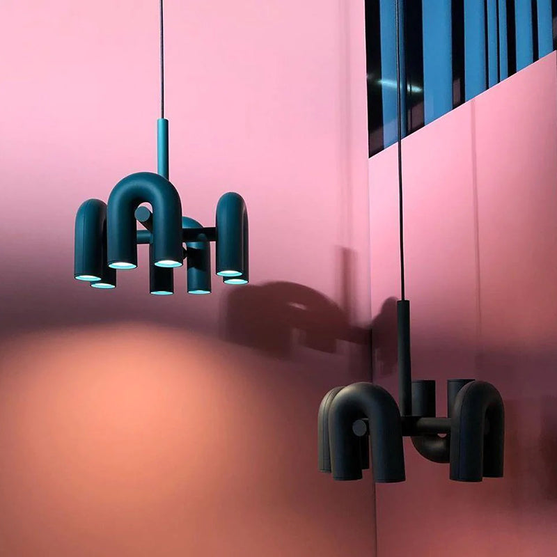 Arisha Modern Pendant Light Linear with 3 U-Shaped Light