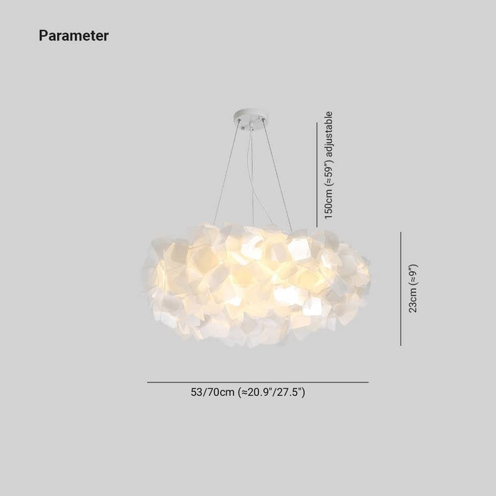 Arisha Modern Multicolour Decorative Flower Acrylic Pendant Light
