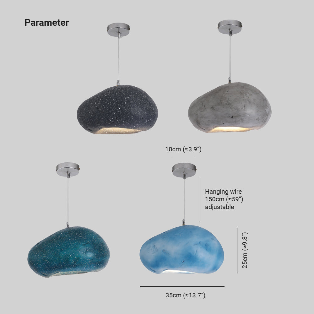 Avi Wabi Sabi Bread Shape Pendant Light, 4 Color