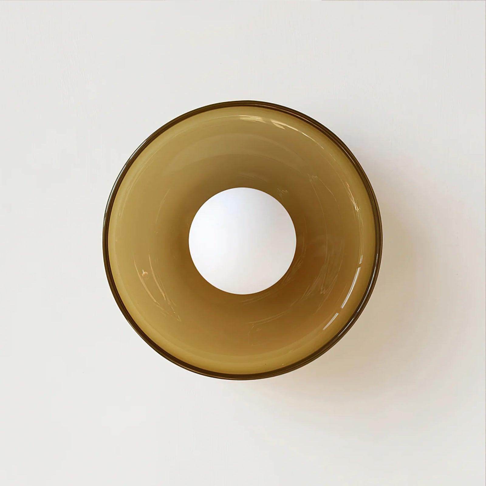 Solara Ceiling Lamp Orange Ring Playful Sculptural - Letslighting