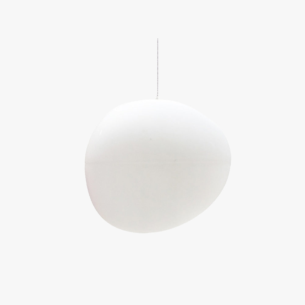 Valentina Sleek Minimalist Floating Egg-shaped Glass Pendant Light