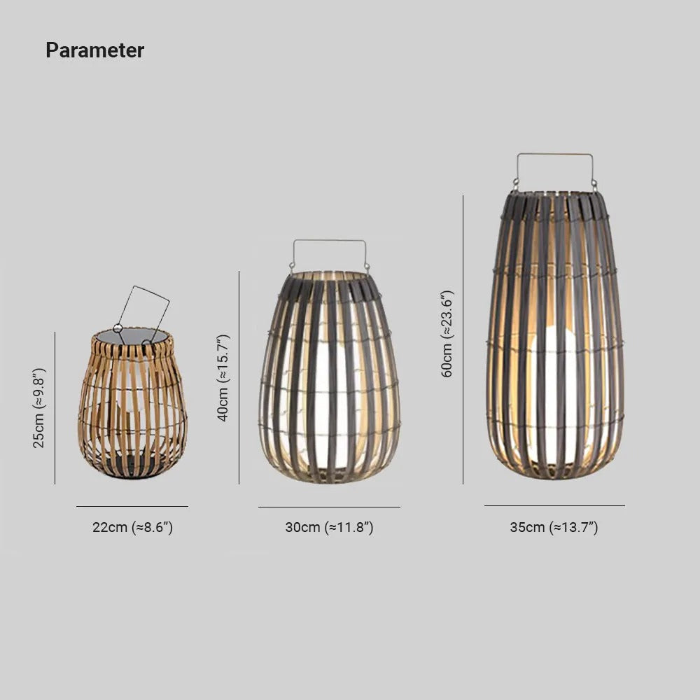 Ray Outdoor Floor Lamp, Hardwired & Solar Cage