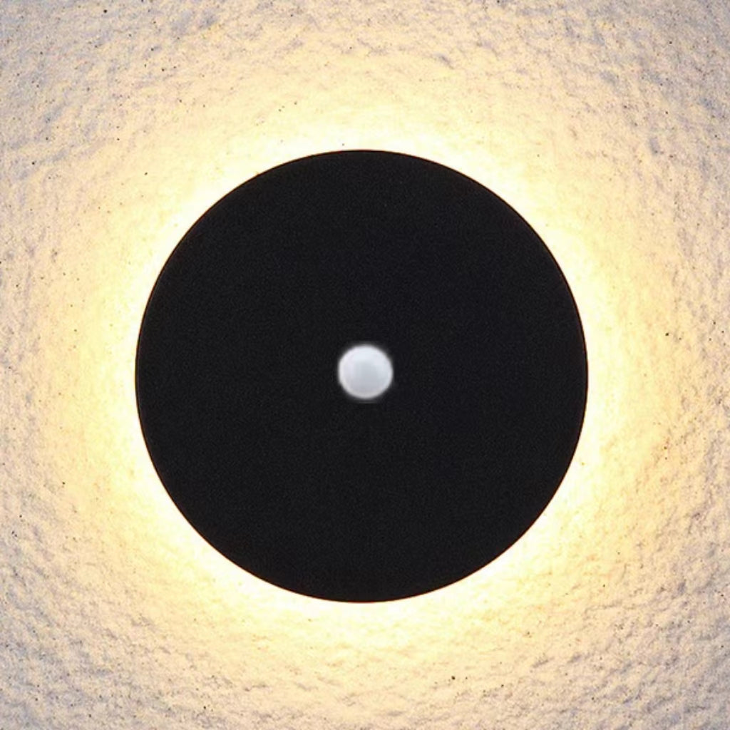 Ray Minimalist Round/Square Outdoor Wall Lamp LED, Black/White
