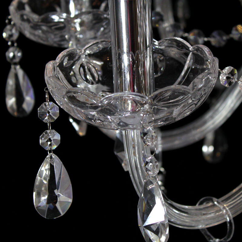 Silva Luxury Candlestick Clear Crystal Chandelier