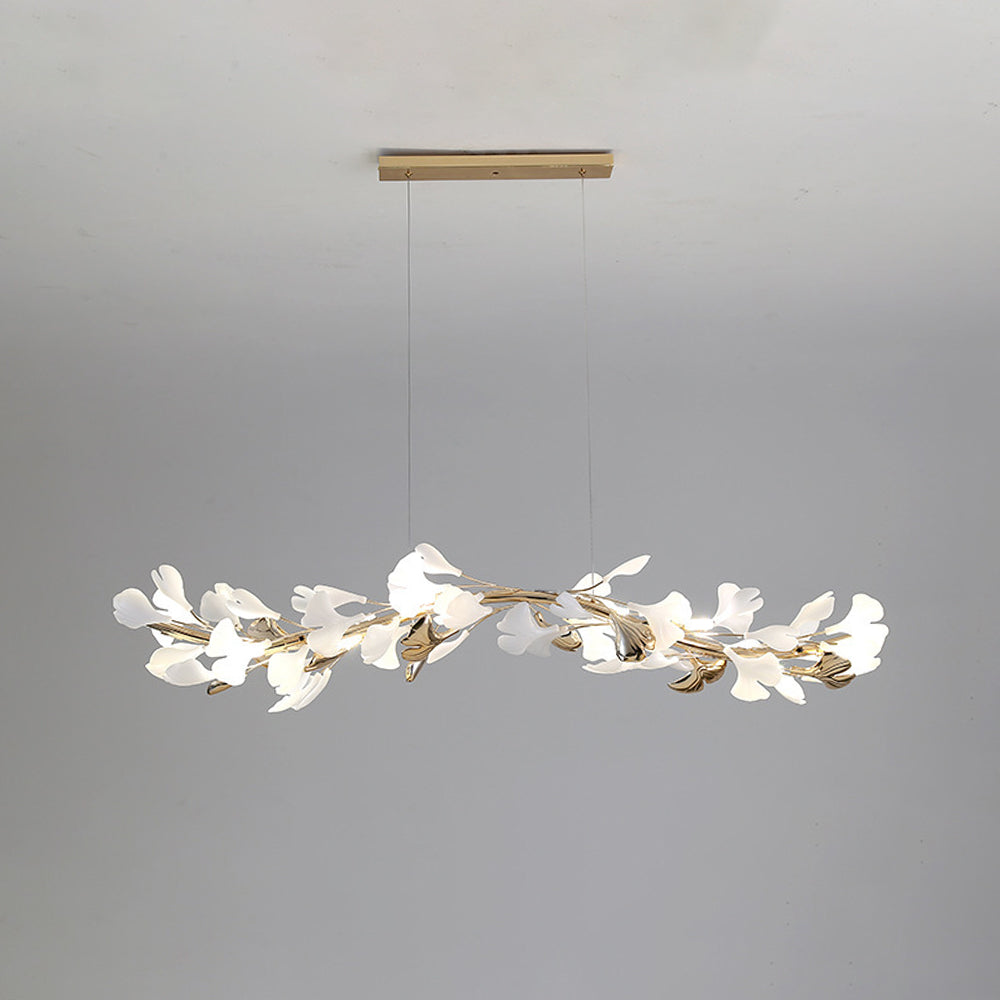 Olivia Modern Art Deco Metal & Ceramic Chandelier, Gold