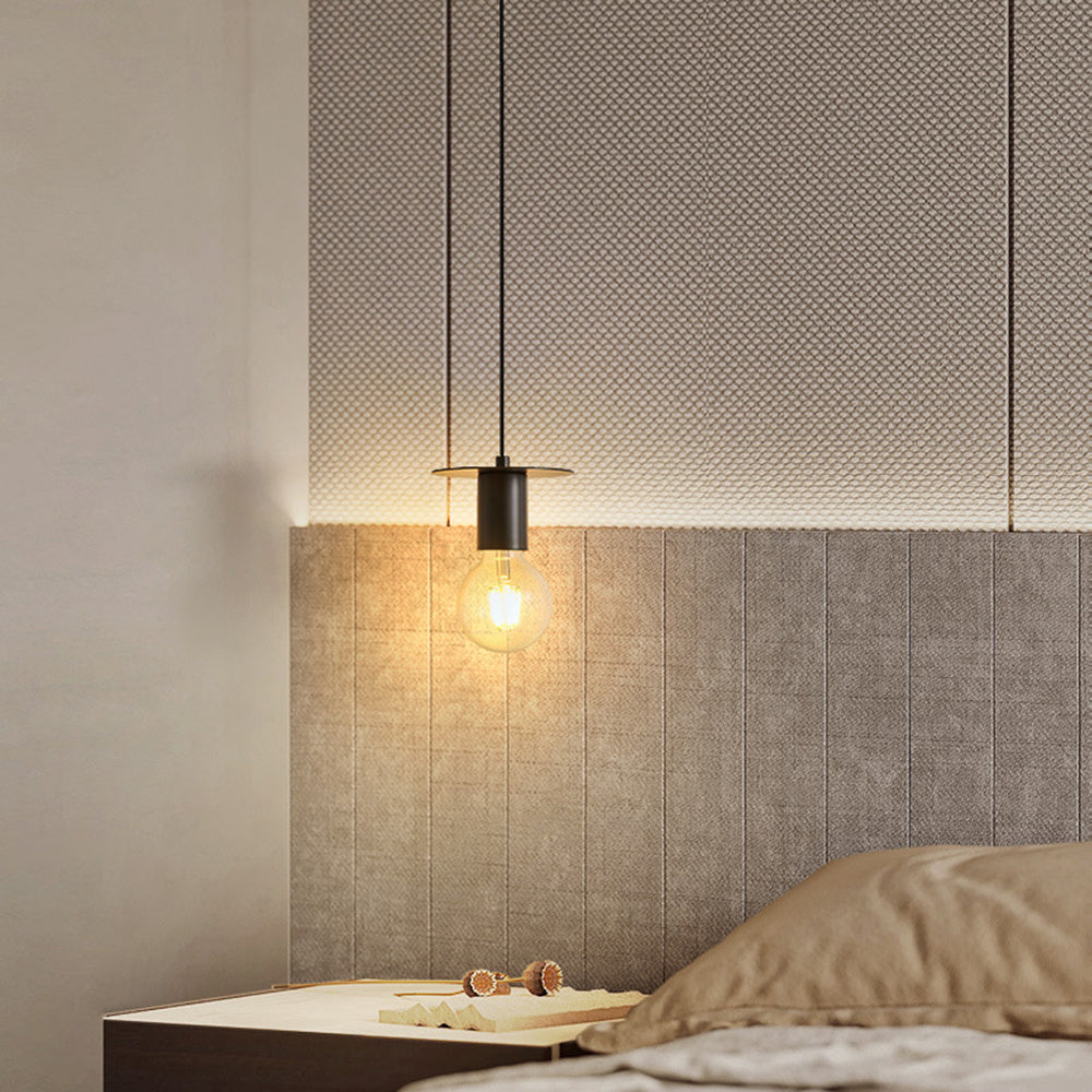Valentina Modern Simple Pendant Light Copper Walnut Bedroom Dining Room