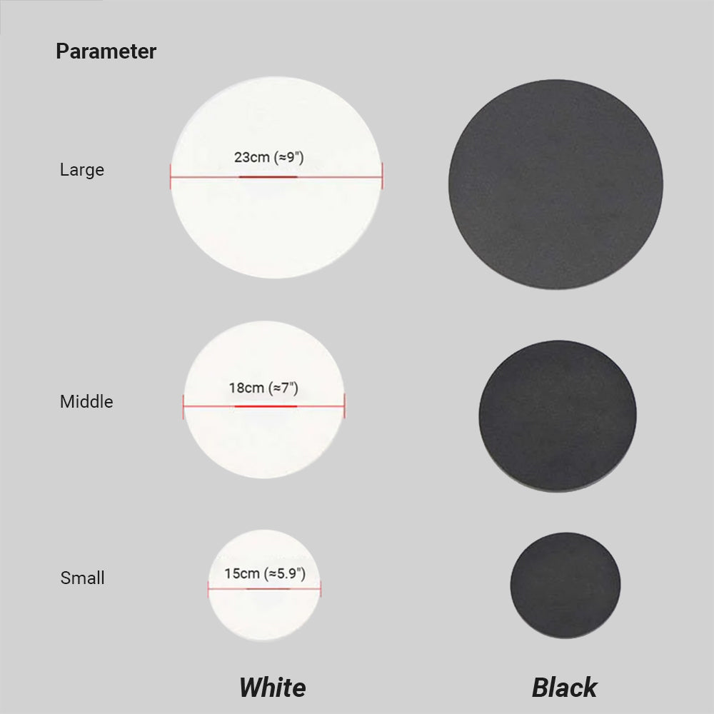 Ray Minimalist Round/Square Outdoor Wall Lamp LED, Black/White