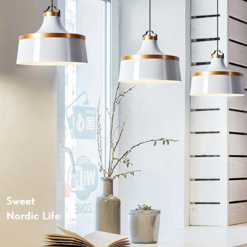 Valentina Modern Colorful Single Pendant Light, Metal Shade