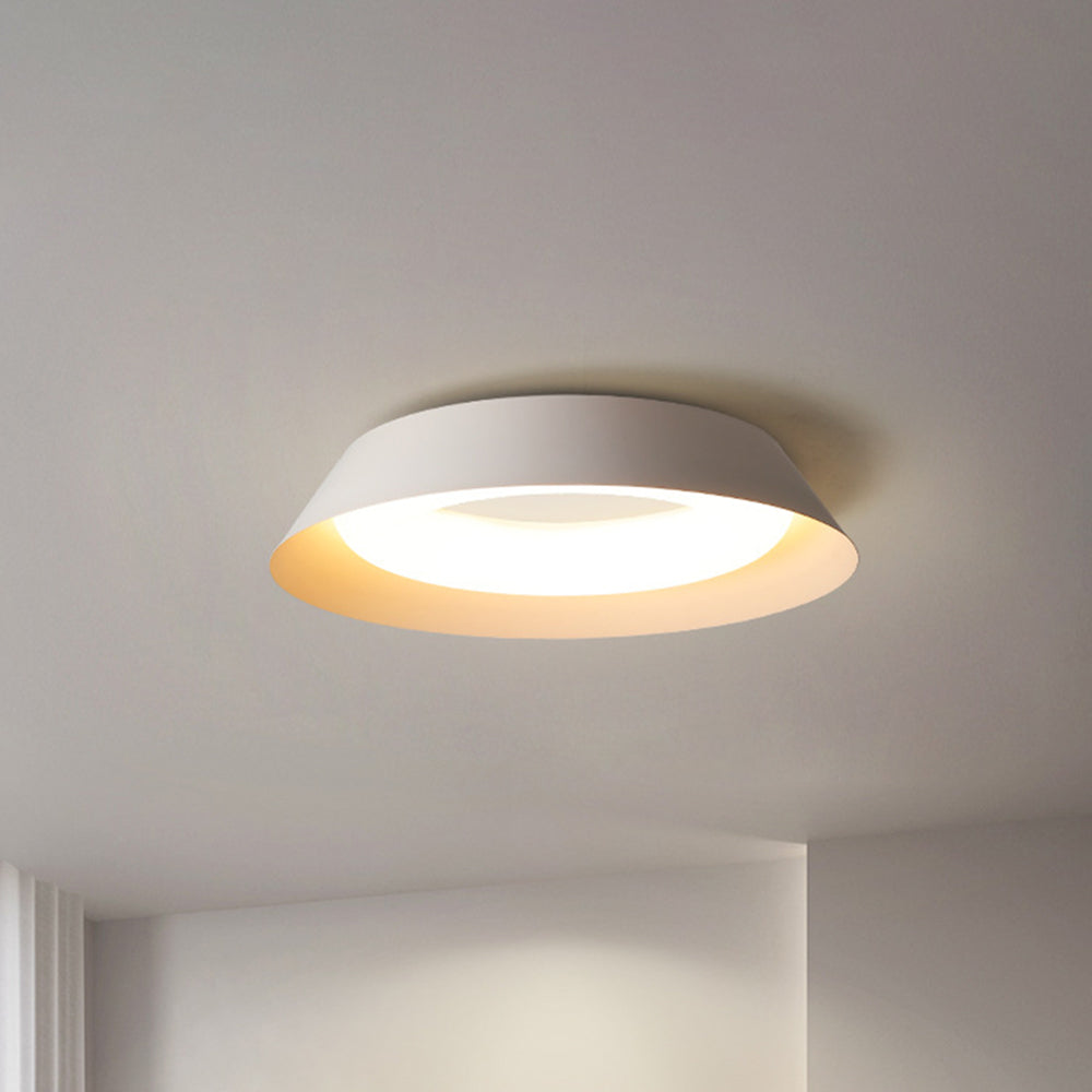 Arisha Nordic Bowl Metal/Acrylic Flush Mount Ceiling Light, White