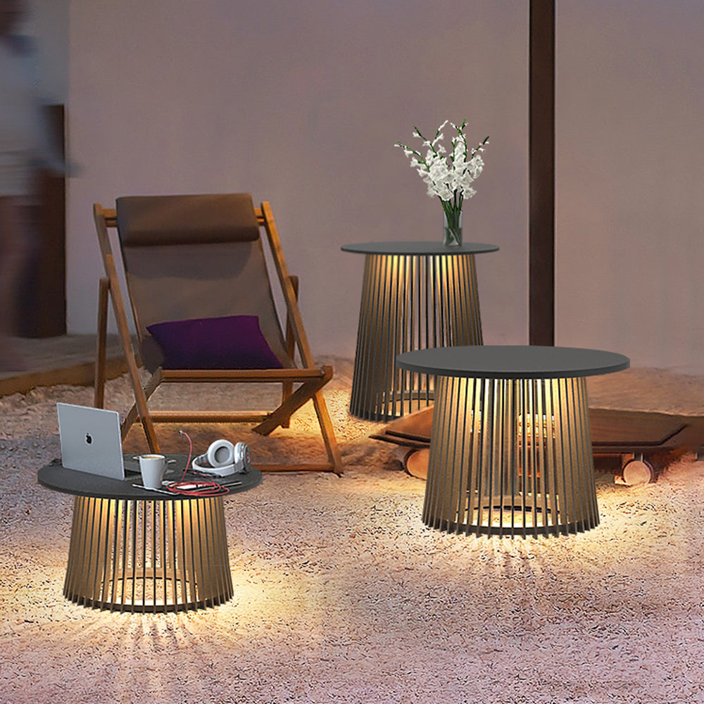 Ray Table Metal Rechargeable/Solar Metal&Acrylic Outdoor Floor Lamp