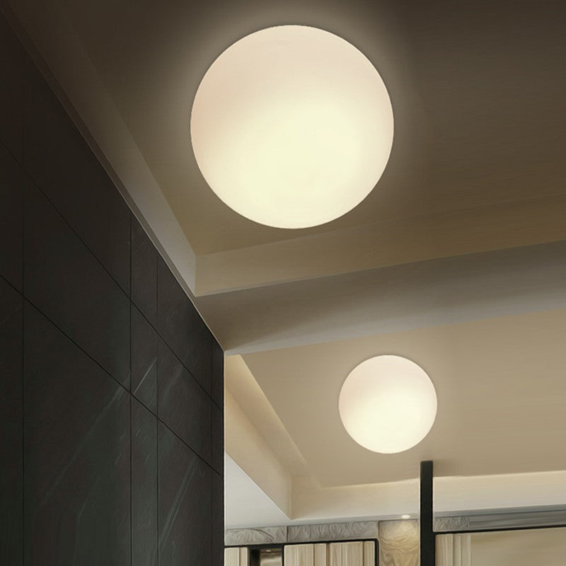 Valentina Modern Bubble Sphere Flush Mount Ceiling Light Glass Bedroom