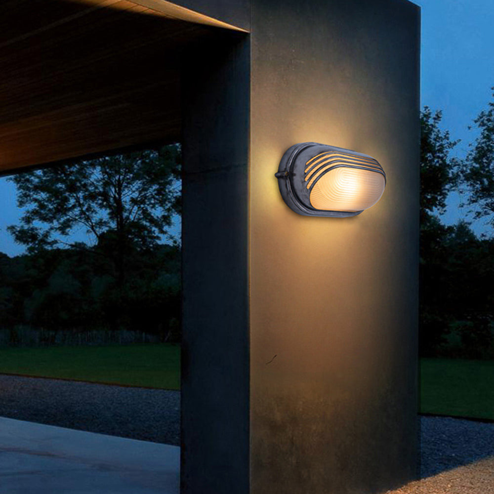Ray Outdoor Wall Lamp Geometric Modern Silver Waterproof