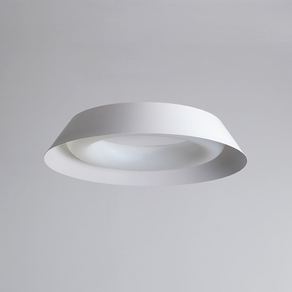 Arisha Nordic Bowl Metal/Acrylic Flush Mount Ceiling Light, White