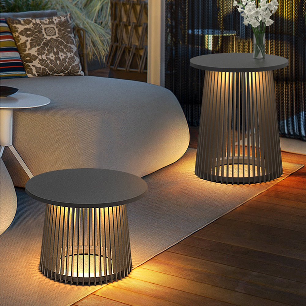 Ray Table Metal Rechargeable/Solar Metal&Acrylic Outdoor Floor Lamp
