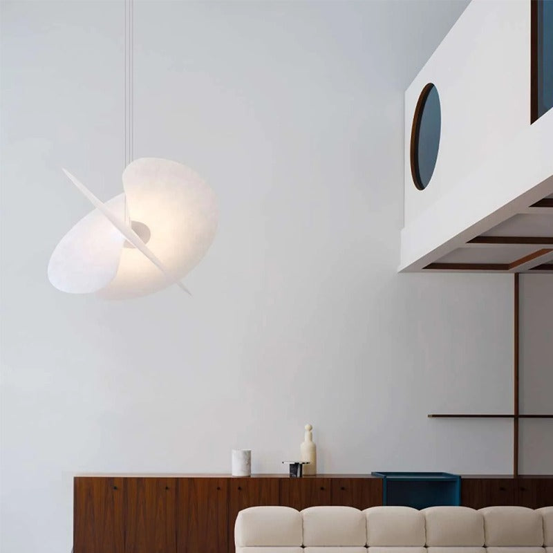 Ritta Chandelier White Nordic Creative Fabric  Living Room Dining Room
