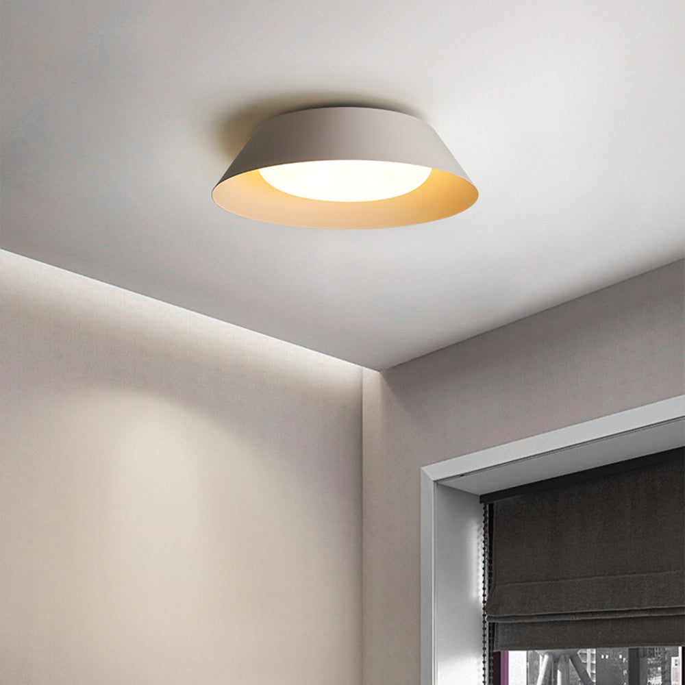 Arisha Nordic Bowl Metal/Acrylic Flush Mount Ceiling Light, White
