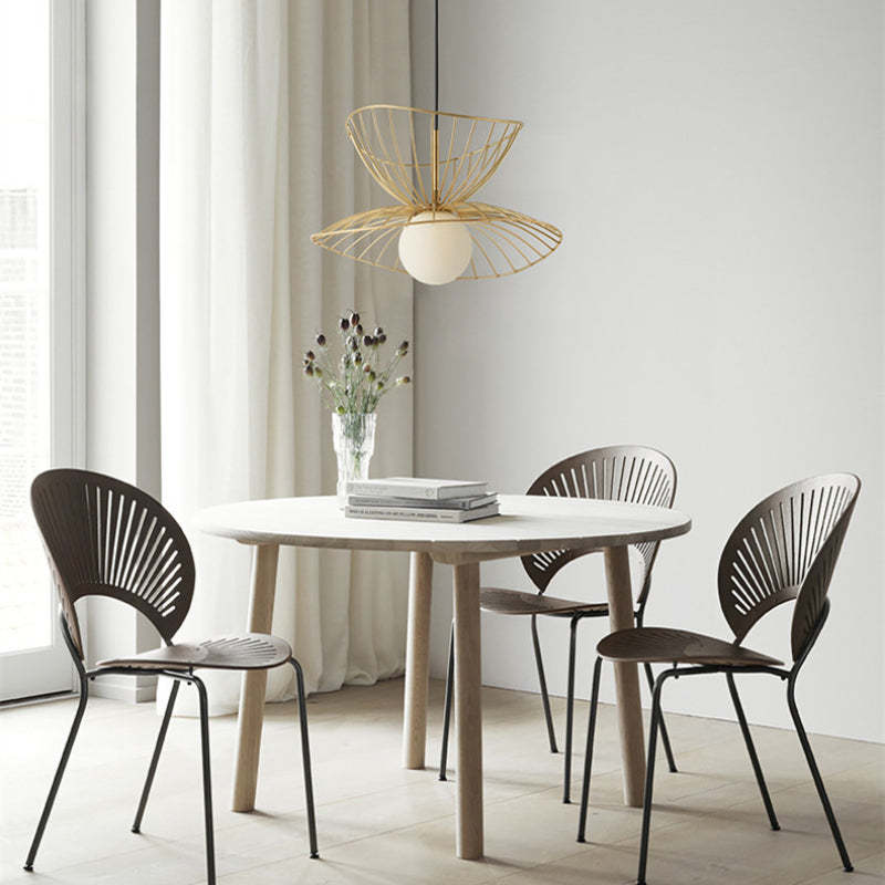 Ritta Pendant Light Modern, Metal, Gold/Black, Kitchen Island
