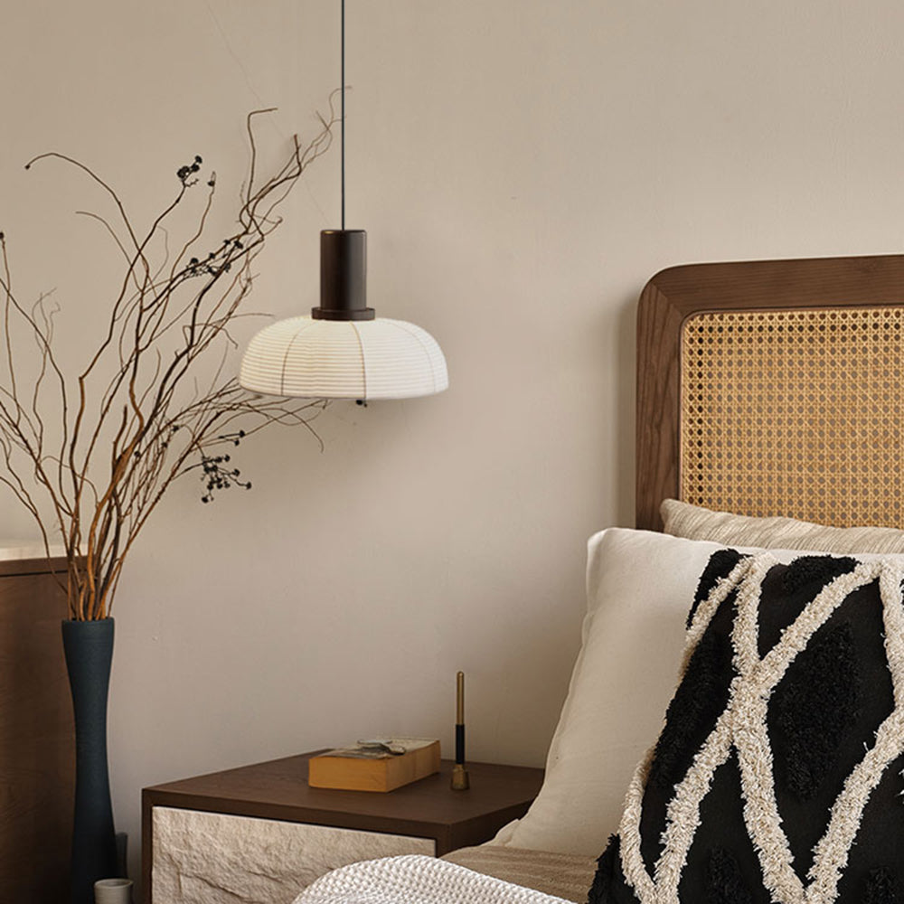 Muto Retro Fabric & Metal Pendant Light, 2 Style