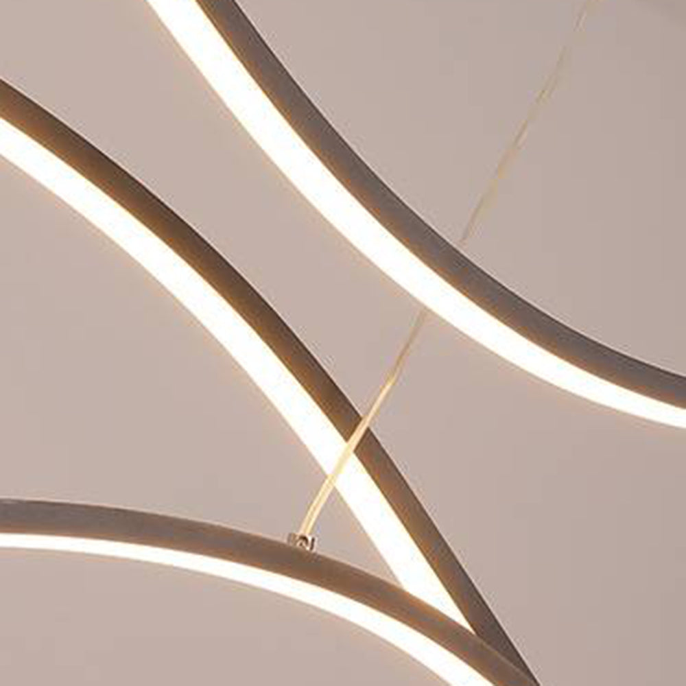 Arisha Modern Wave Pendant Light, 2 Colour