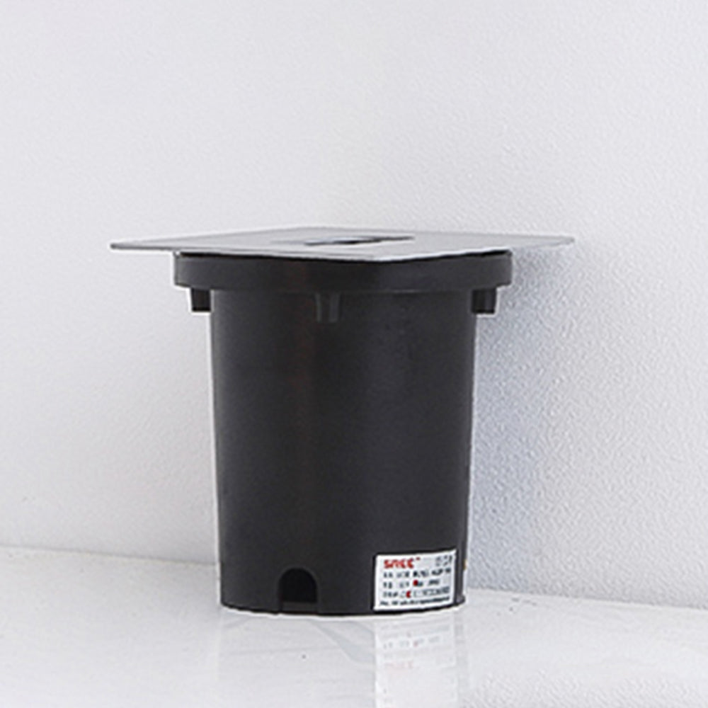 Ray Modern Metal Square/Circular Outdoor Deck/Step Light, Black
