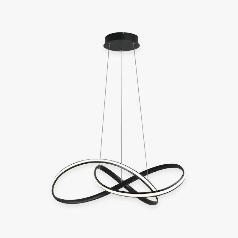 Arisha Pendant Light linear Modern, Acrylic/Metal, Black/White, Dining Room