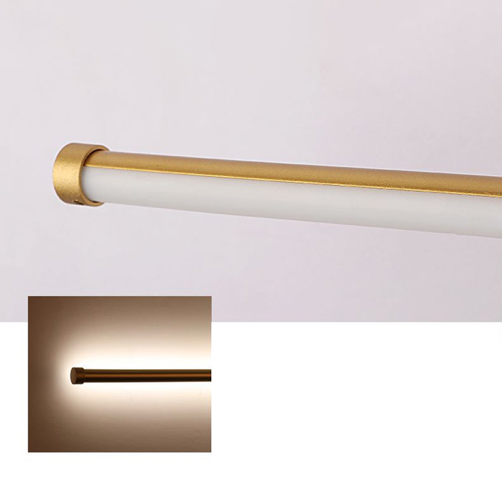 Arisha Modern Round Linear Metal Wall Lamp, White/Black/Gold