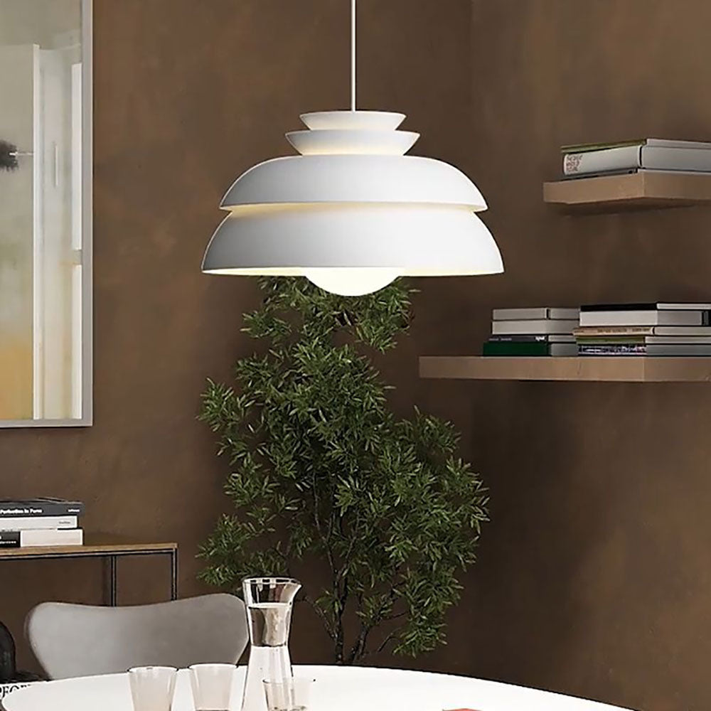 Valentina Modern White Pendant Light, Metal
