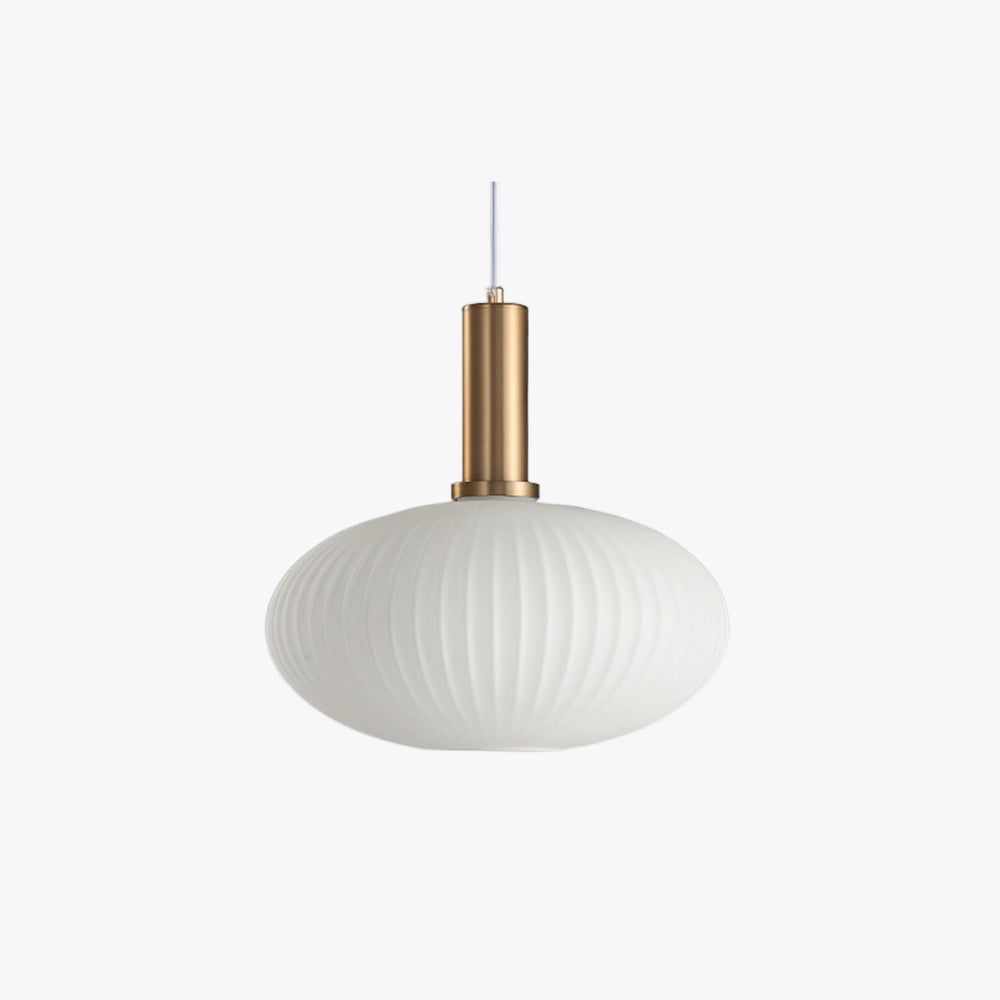 Valentina Morden Bubble Glass Pendant Light, White, Bedroom