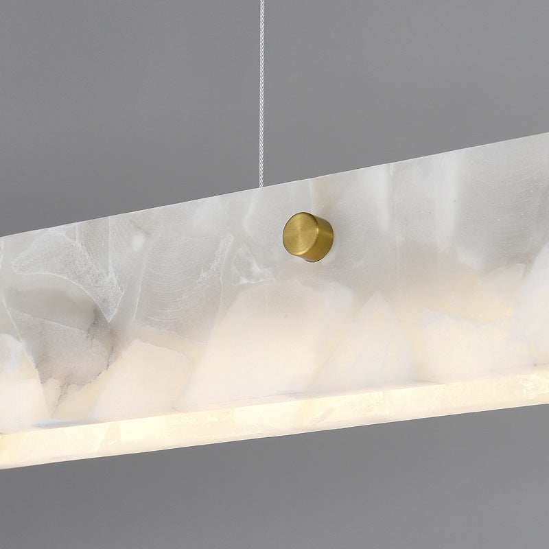 Arisha Modern LED Pendant Light White Marble Dining Room/Bar