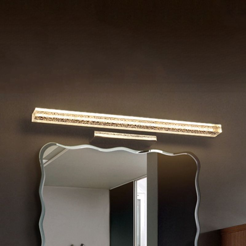 Arisha Modern Rectangular Metal Modern Wall Lamp, Silver
