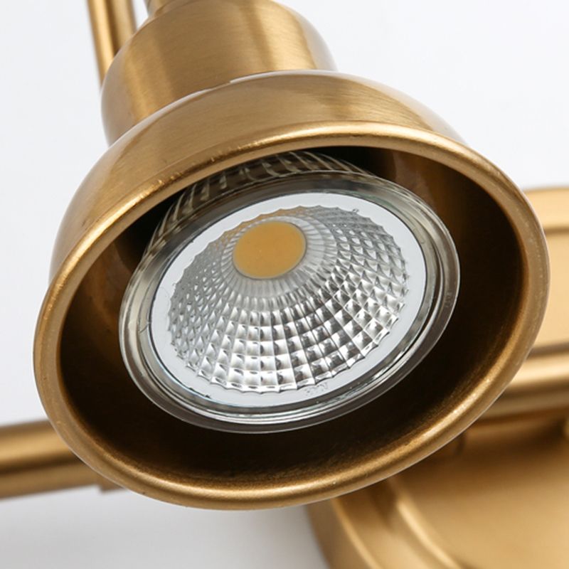 Tiffany Vintage Round Arc Vanity Wall Lamp, Gold, Bedroom