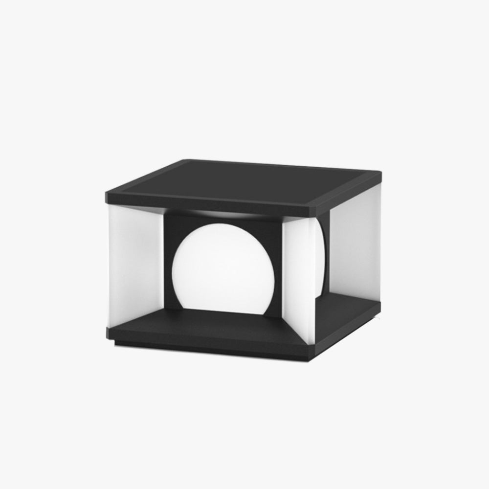 Aria Modern Square Metal Outdoor Light Post