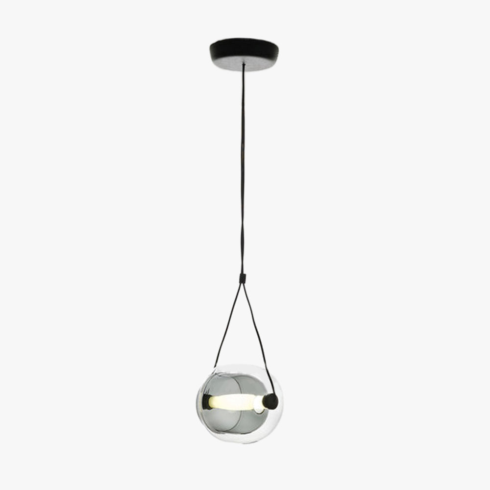 Valentina Modern Bubble Glass Pendant Light, Blue/Yellow/Pink/Smoky Grey/White/Clear