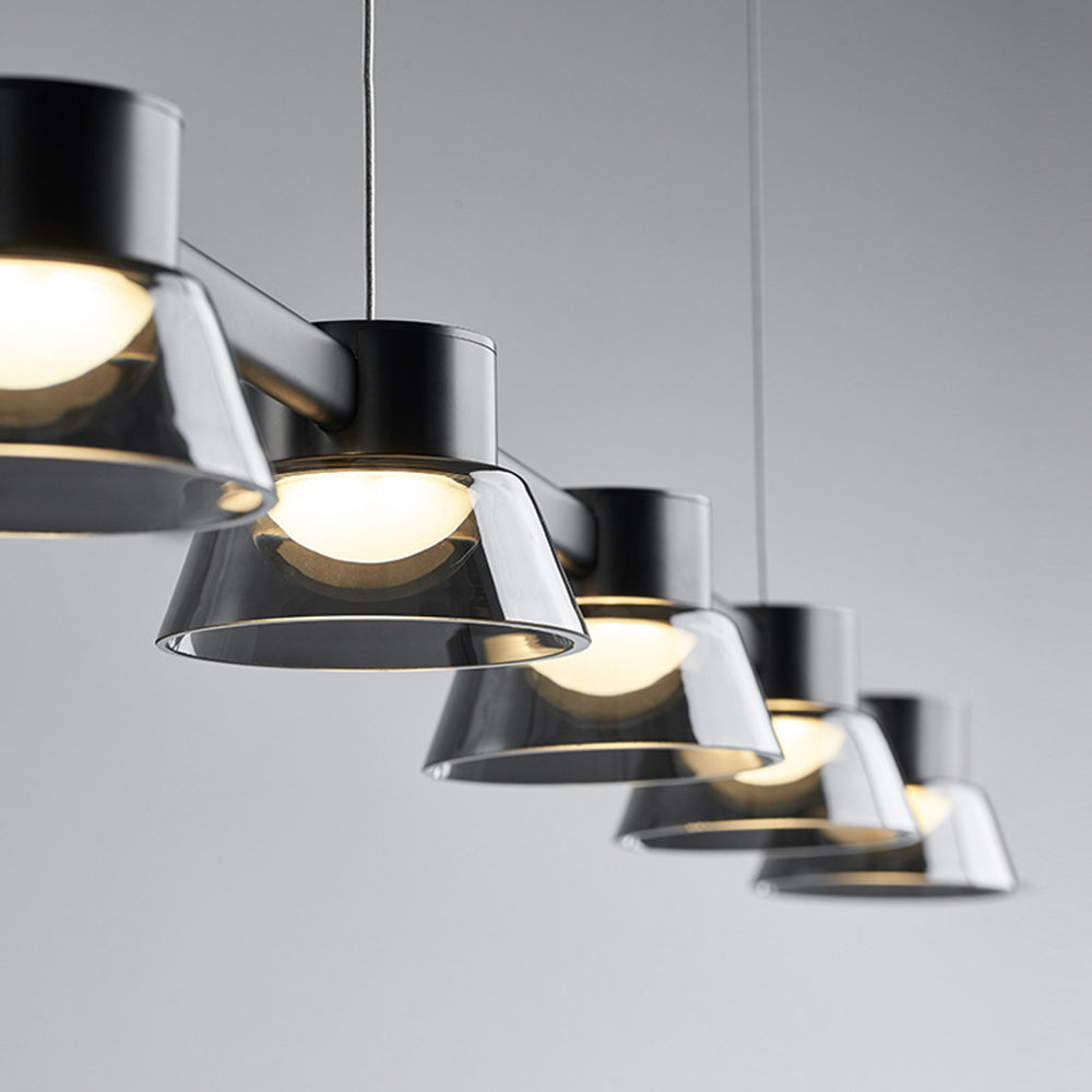 Arisha Modern Linear Metal Pendant Light,Black