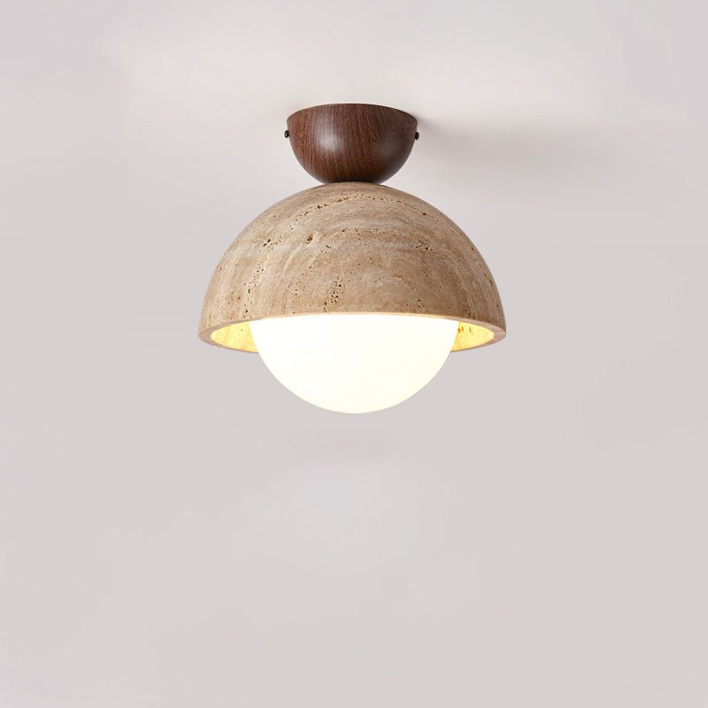 Solana Travertine Ceiling Light - Letslighting