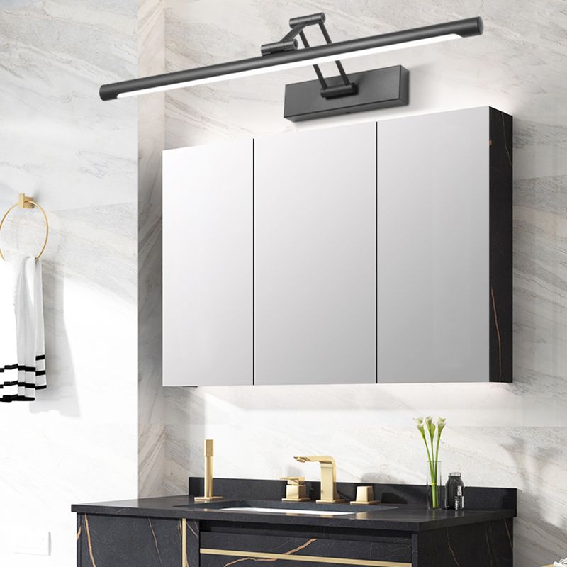 Arisha Modern Linear Mirror Front Vanity Metal LED Wall Lamp