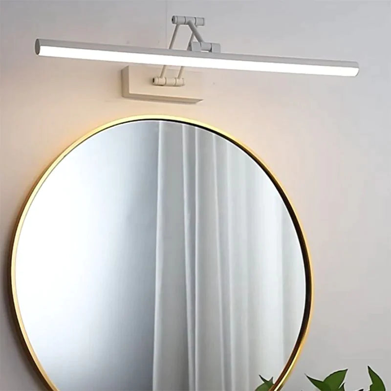 Arisha Modern Linear Mirror Front Vanity Metal LED Wall Lamp