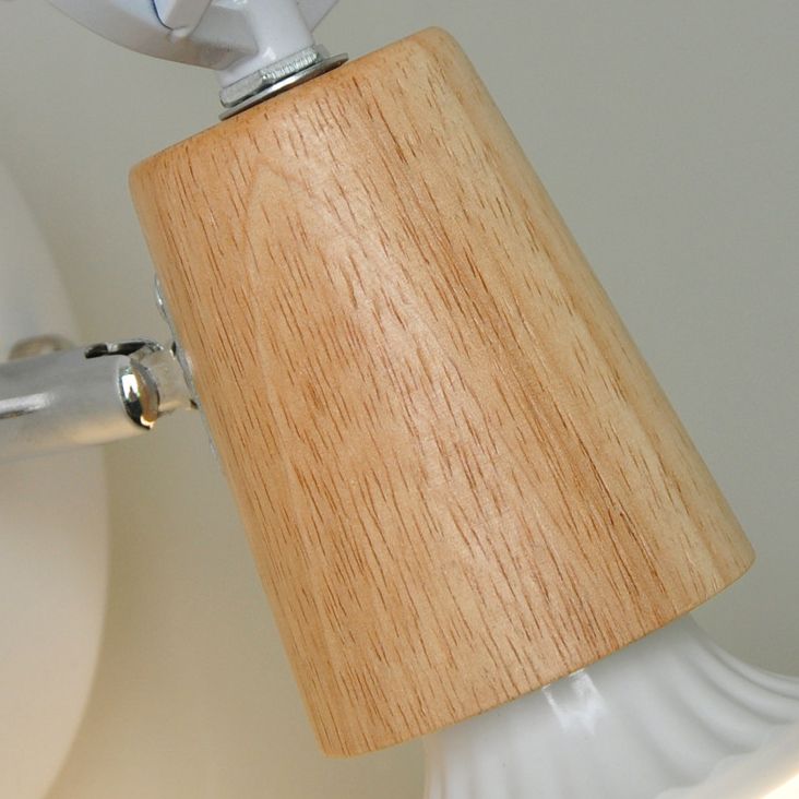 Muto Modern Antler Wood/Glass Wall Lamp, Bedroom/Bathroom