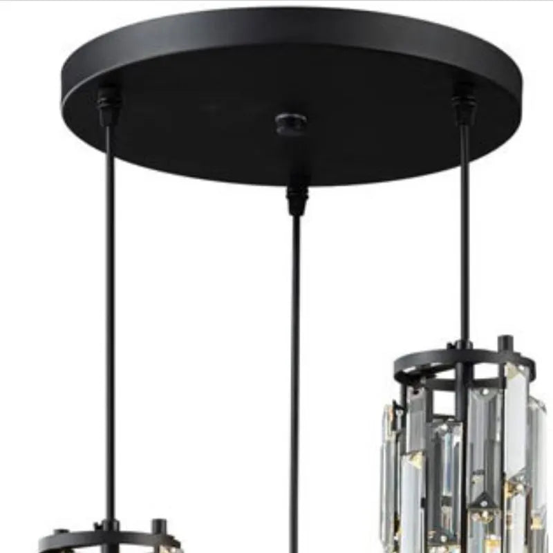 Kristy Cluster Pendant Light, Black & Gold