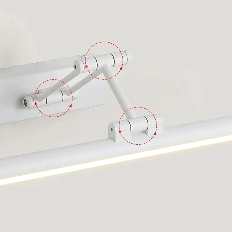 Arisha Modern Linear Mirror Front Vanity Metal LED Wall Lamp