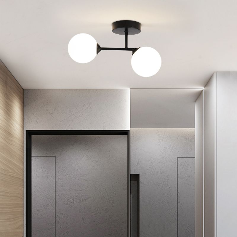 Valentina Semi-Flush Mount Ceiling Light, 2 Color
