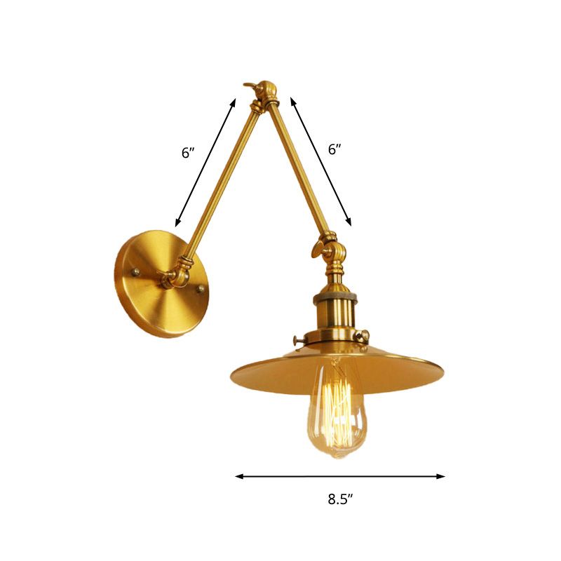 Silva Vintage Adjustable Wall Lamp, Bedroom