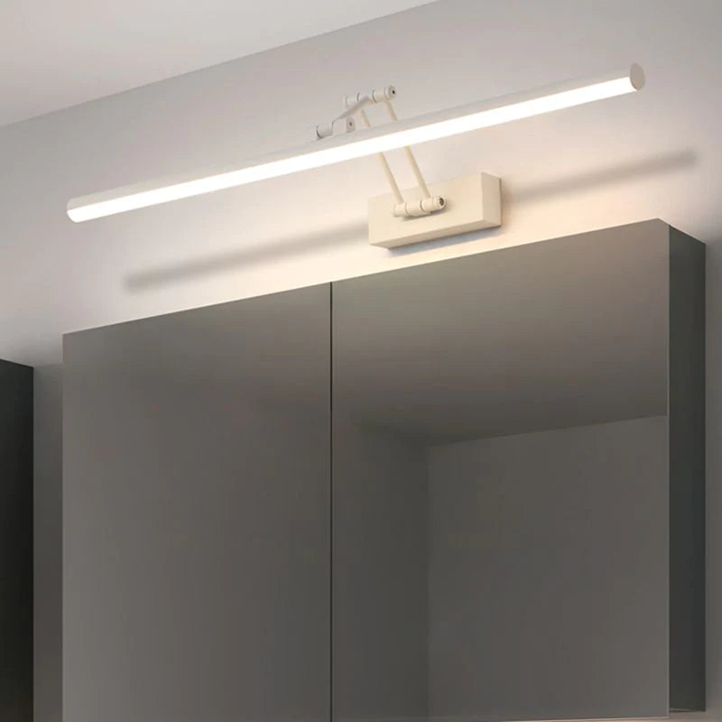 Arisha Modern Linear Mirror Front Vanity Metal LED Wall Lamp