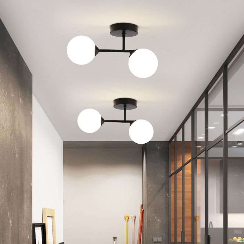 Valentina Semi-Flush Mount Ceiling Light, 2 Color