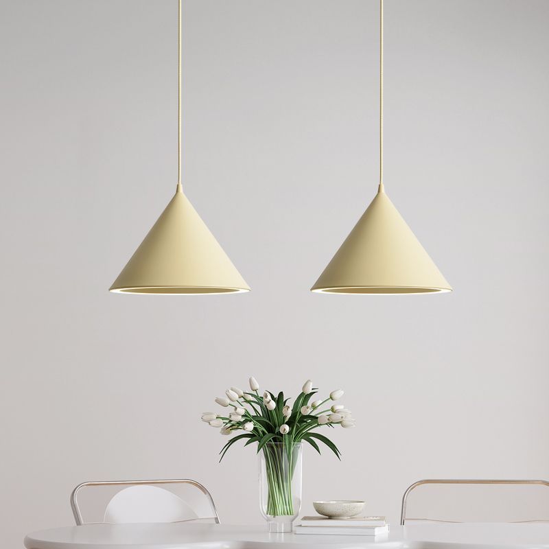 Aria Funnel-Shape Colourful LED Pendant Light