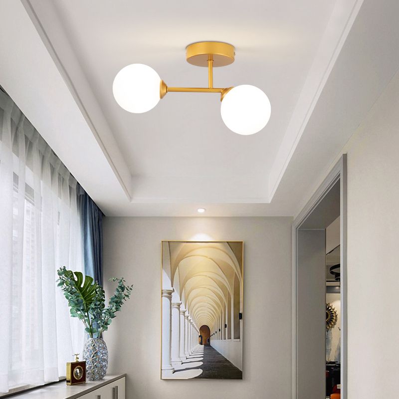Valentina Semi-Flush Mount Ceiling Light, 2 Color