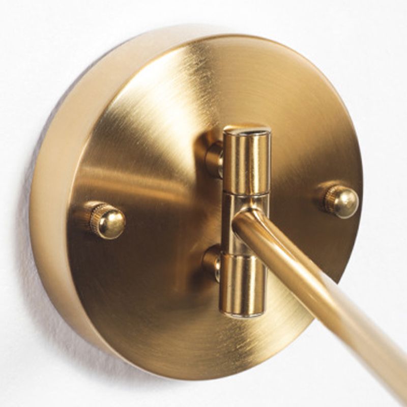 Aria Wall Lamp Cylindrical Adjustable Lamp Pole Metal Brass, Bedroom