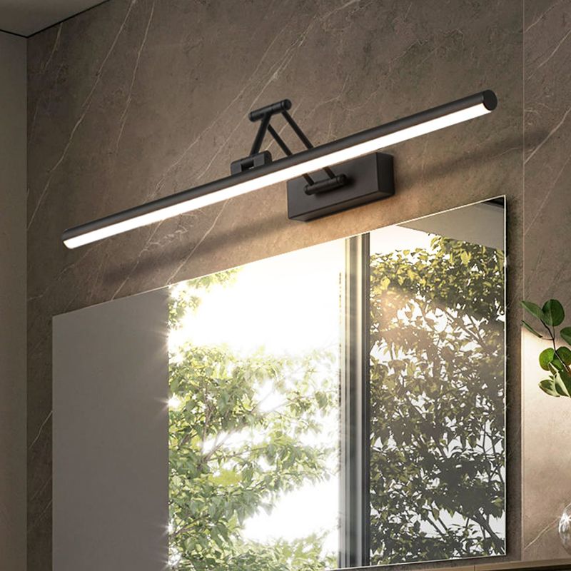 Arisha Modern Linear Mirror Front Vanity Metal LED Wall Lamp